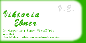 viktoria ebner business card